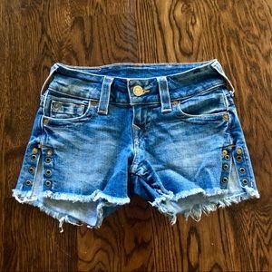 True Religion denim shorts!